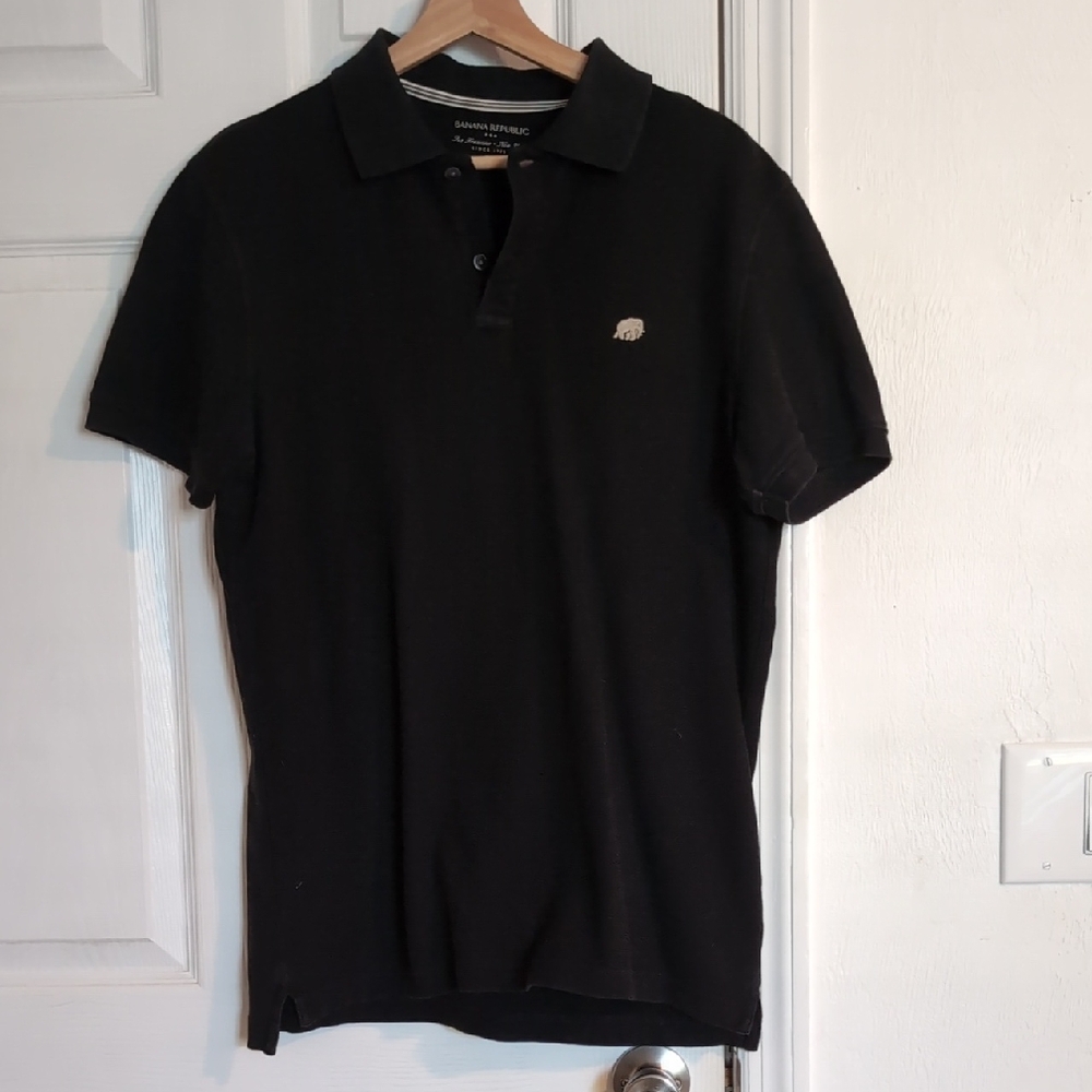 Banana Republic Black Polo Shirt